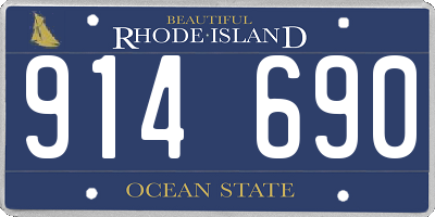 RI license plate 914690