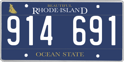 RI license plate 914691