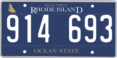 RI license plate 914693