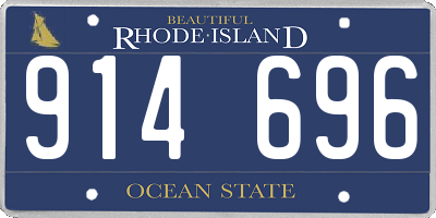RI license plate 914696