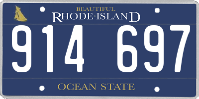 RI license plate 914697