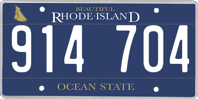 RI license plate 914704