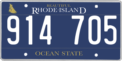 RI license plate 914705