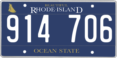 RI license plate 914706