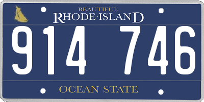 RI license plate 914746