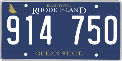RI license plate 914750