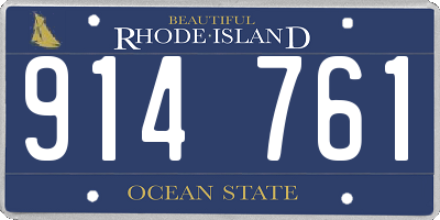 RI license plate 914761