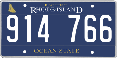 RI license plate 914766