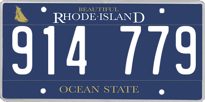 RI license plate 914779