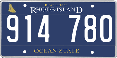 RI license plate 914780
