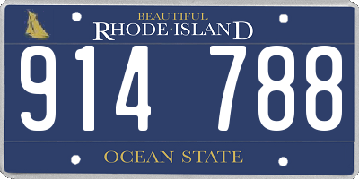 RI license plate 914788