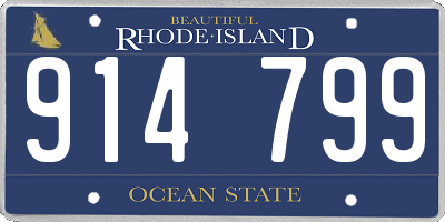 RI license plate 914799