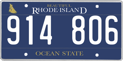 RI license plate 914806