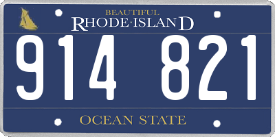 RI license plate 914821