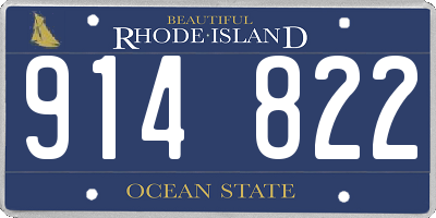 RI license plate 914822