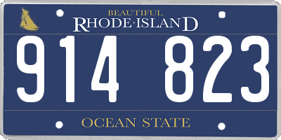 RI license plate 914823