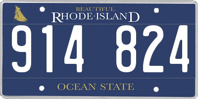 RI license plate 914824