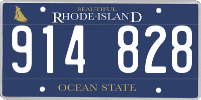 RI license plate 914828