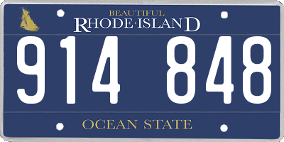 RI license plate 914848