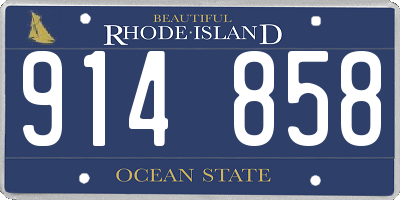 RI license plate 914858