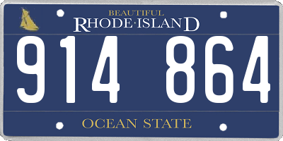 RI license plate 914864