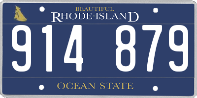 RI license plate 914879
