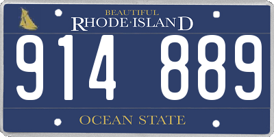 RI license plate 914889
