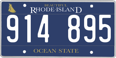 RI license plate 914895