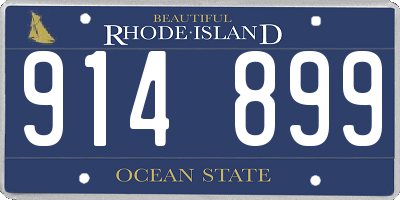 RI license plate 914899