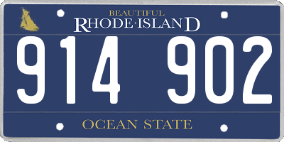 RI license plate 914902