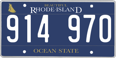 RI license plate 914970