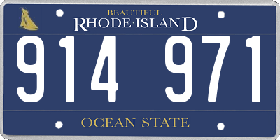 RI license plate 914971