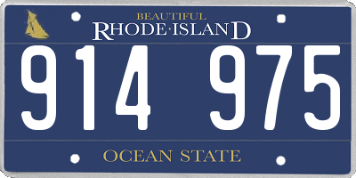 RI license plate 914975