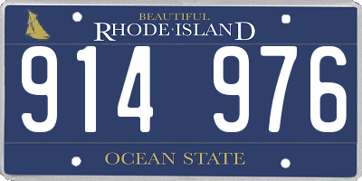RI license plate 914976
