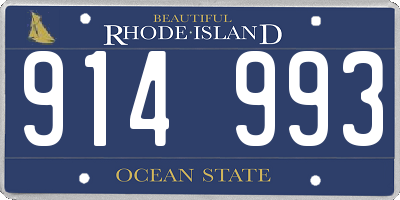 RI license plate 914993