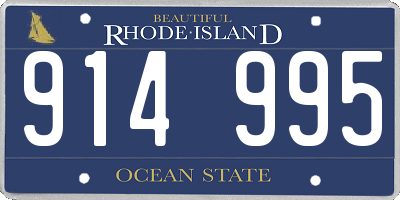 RI license plate 914995