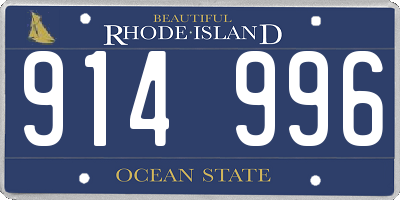 RI license plate 914996