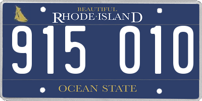RI license plate 915010