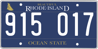 RI license plate 915017