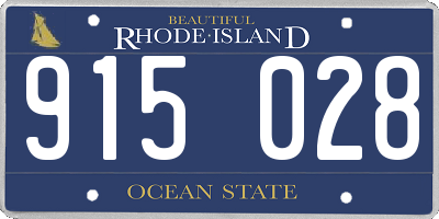 RI license plate 915028