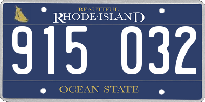 RI license plate 915032