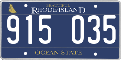 RI license plate 915035