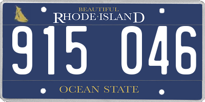 RI license plate 915046