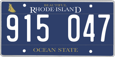 RI license plate 915047