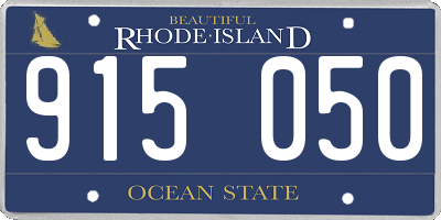 RI license plate 915050