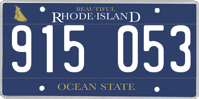 RI license plate 915053
