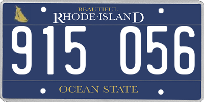 RI license plate 915056