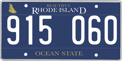 RI license plate 915060