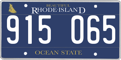 RI license plate 915065