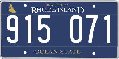 RI license plate 915071